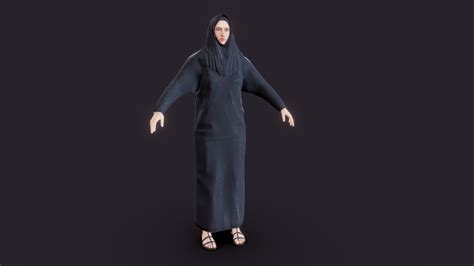 Woman Hijab 3D Models for Download